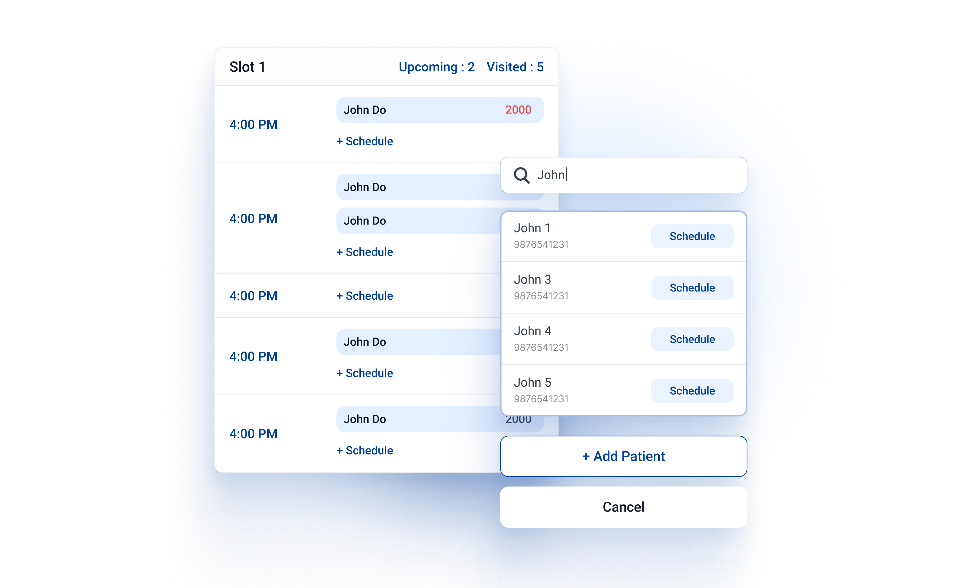 Patient Records Interface